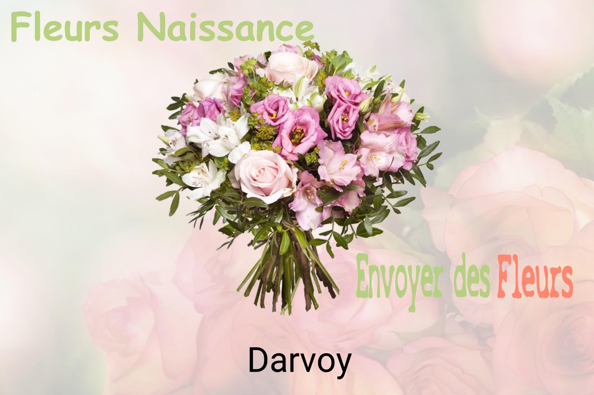 Bouquet de fleurs de naissance livré à Darvoy